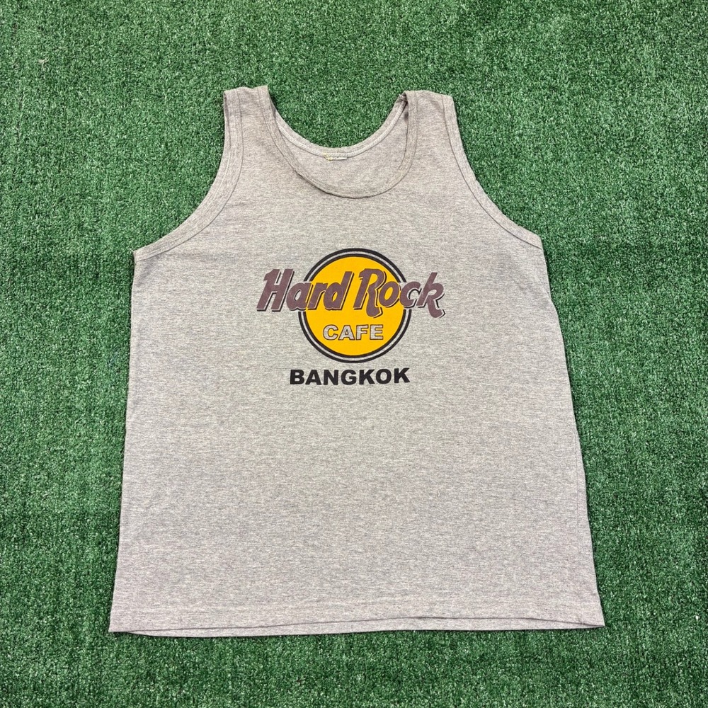 Vintage 90's Hard Rock Cafe Bangkok Tank Top Grey
